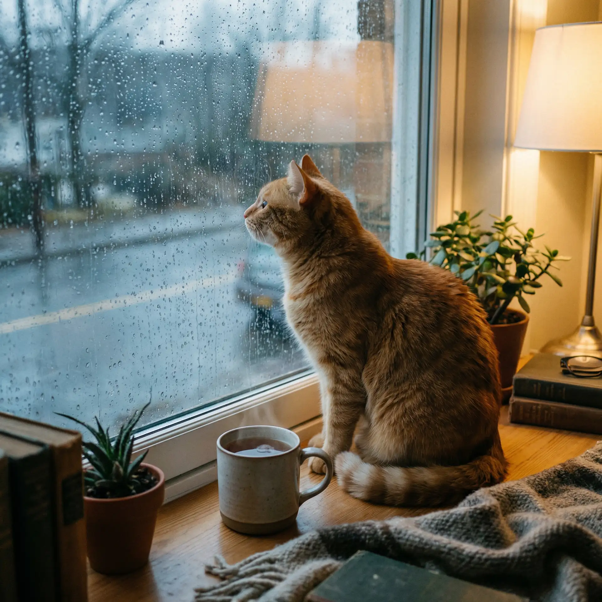猫咪望着窗外的雨 - 樱桃视频首页在线观看